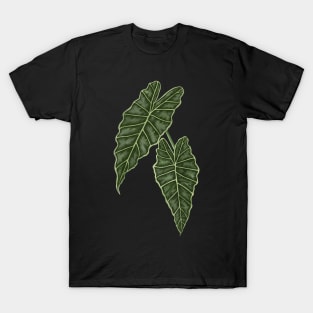 Alocasia Polly Green Leaves T-Shirt